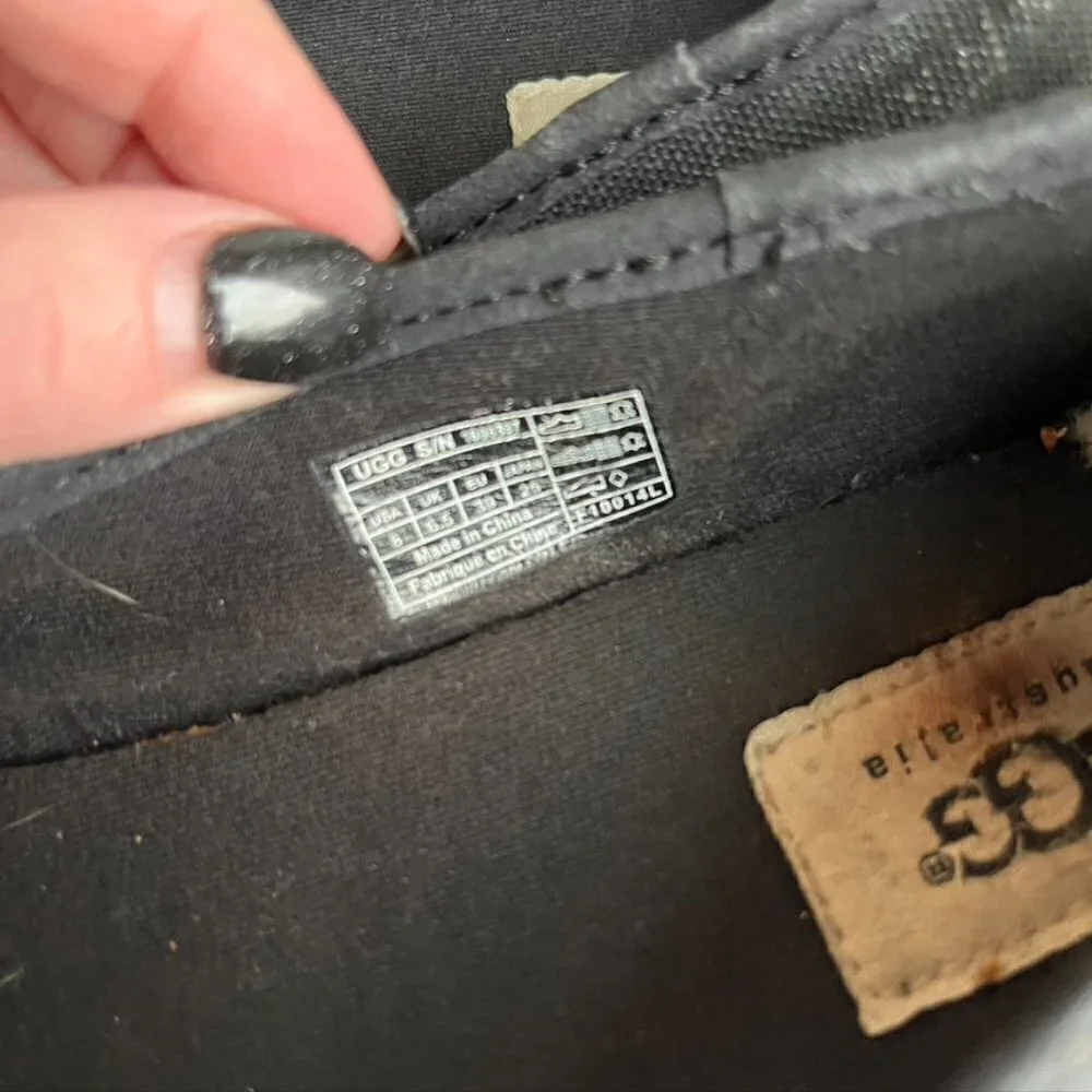 ** UGG Syleste Shearling Line Espadrille Bow Flat Shoe Size 8